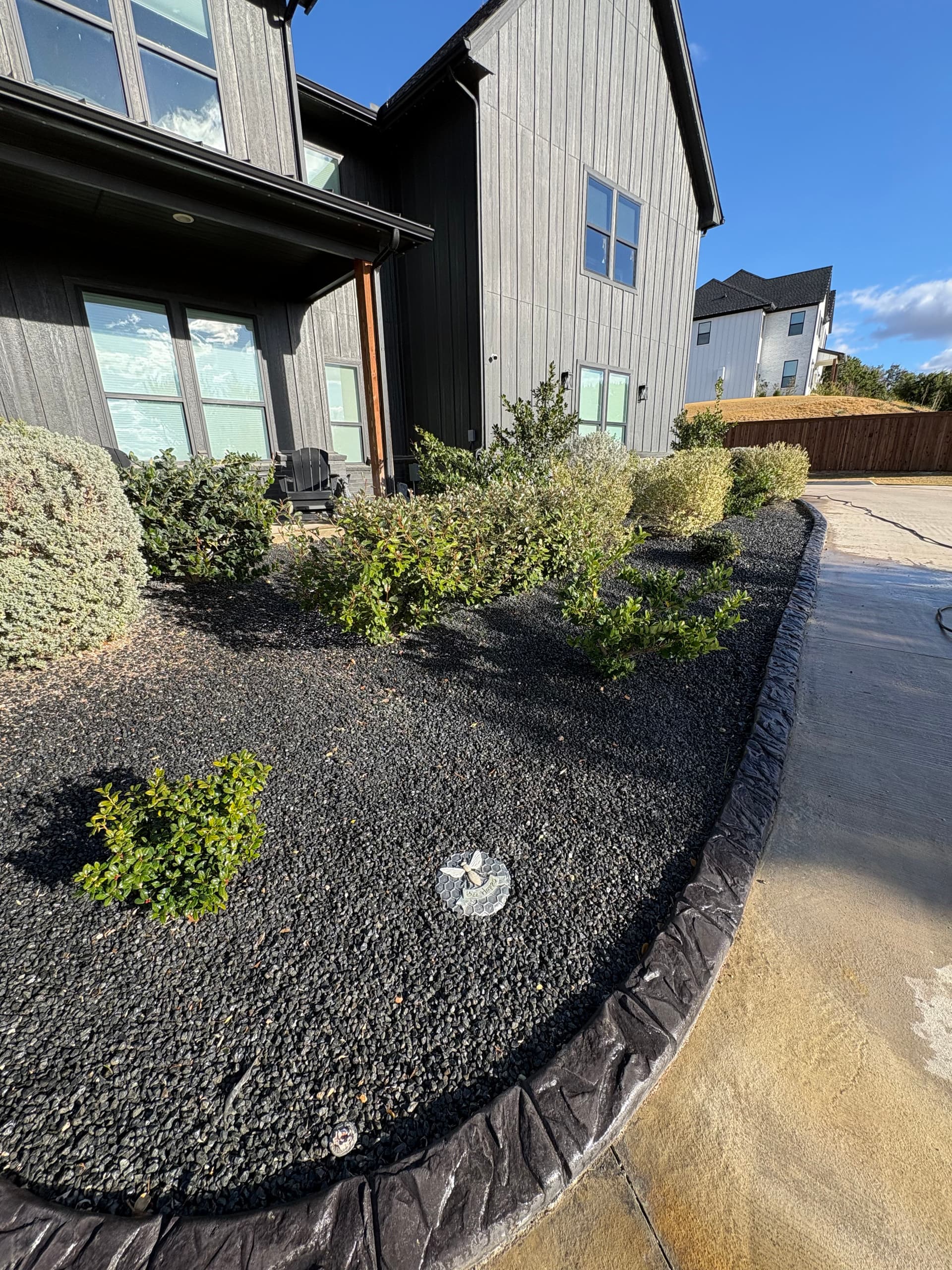Elegant Landscaping Upgrade with Tejas Black Rocks