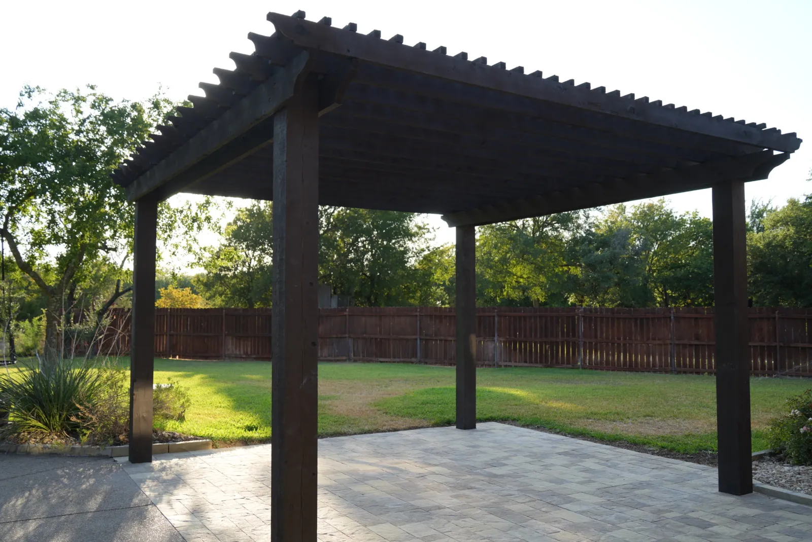 Aledo Paver Patio & Pergola Rebuild