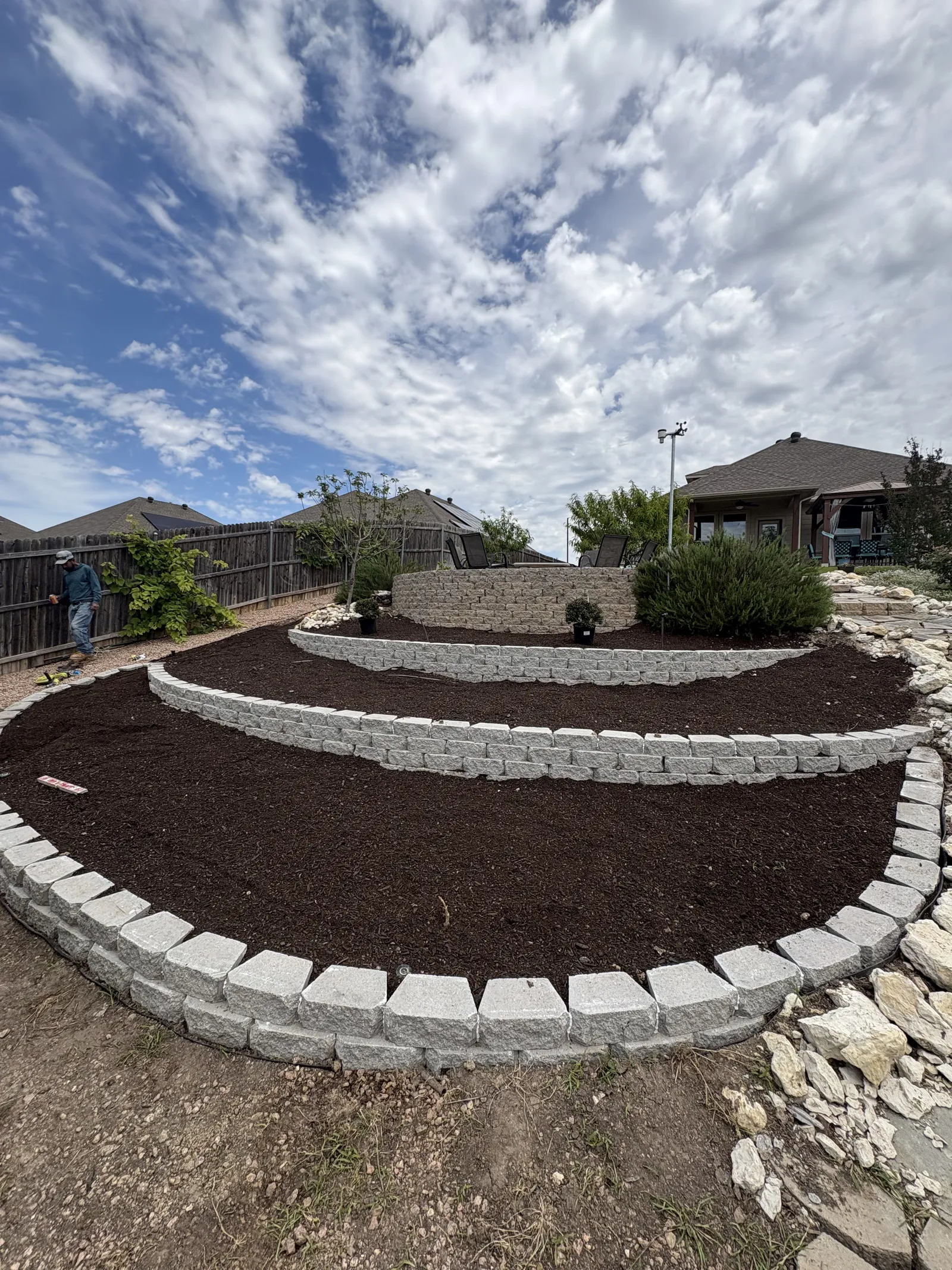 Flower Bed Installation project in Aledo, TX